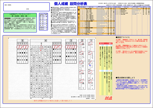 設問分析表