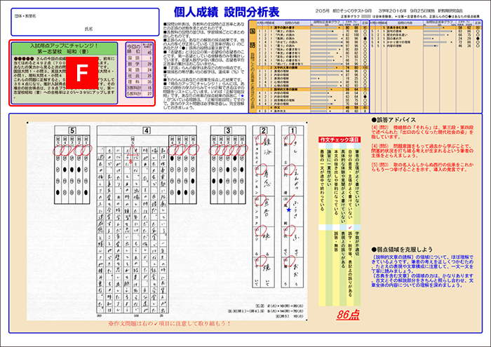 設問分析表